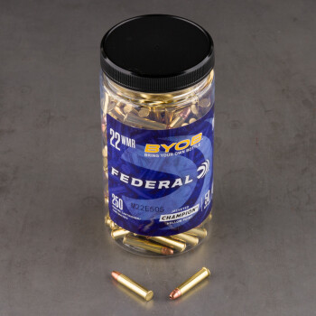 250rds – 22 WMR Federal BYOB 50gr. JHP Ammo