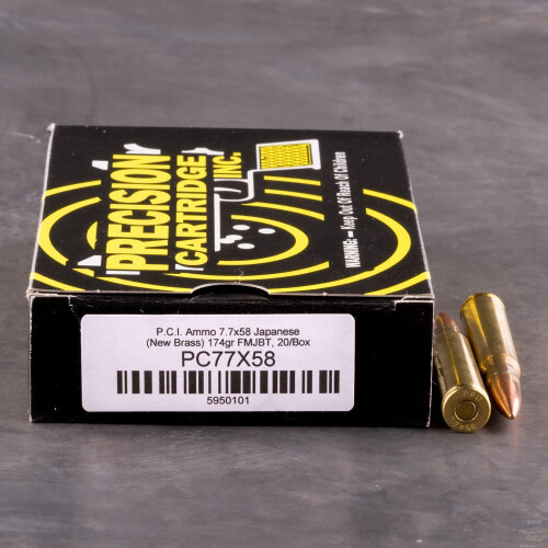 7.7 JAP Ammunition for Sale. PCI 174 grain Full Metal Jacket