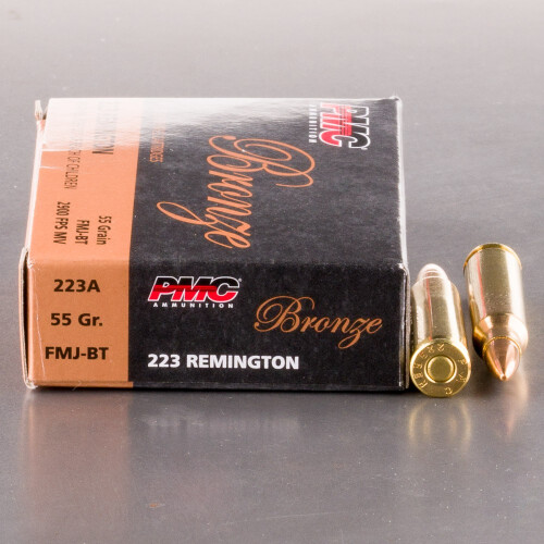 223 Remington Ammo - 20 Rounds of 55 Grain Full Metal Jacket Boat
