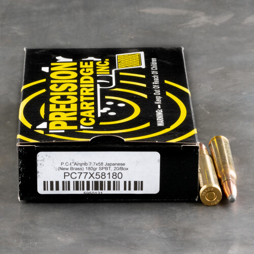 7.7 JAP Ammo - 20 Rounds of 180 Grain Soft-Point Boat Tail (SP-BT